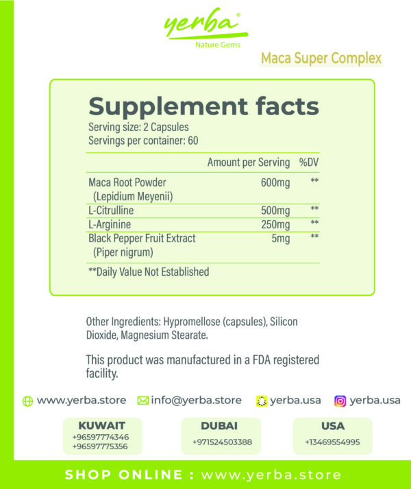 Maca Super Complex history2