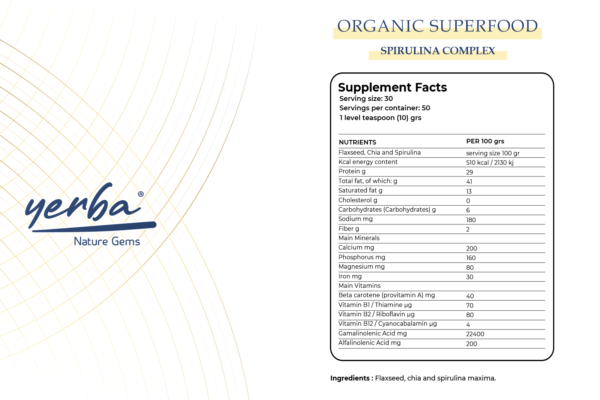 ORGANIC SUPERFOOD SPIRULINA COMPLEX_sp